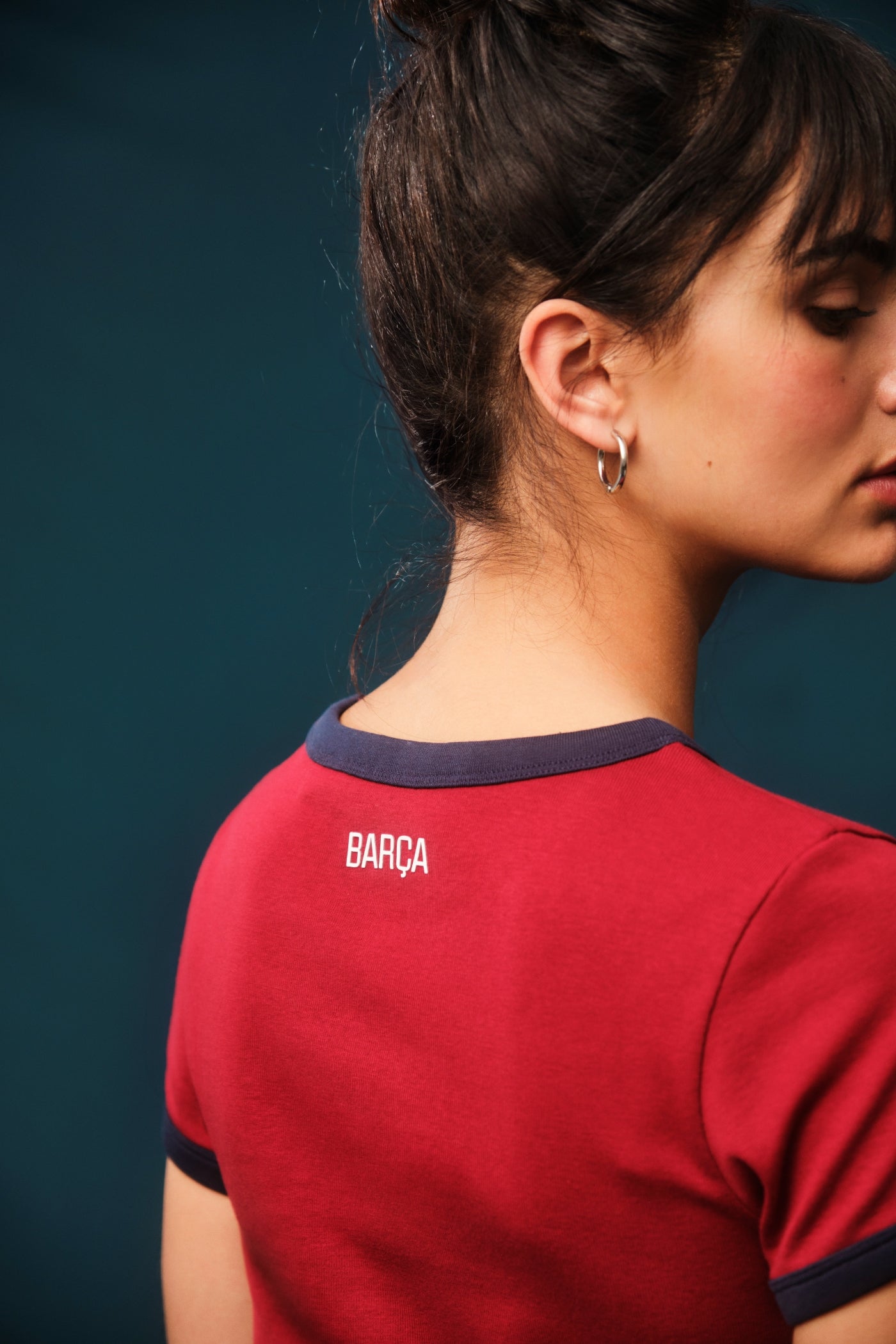 Camiseta roja Barça - Mujer