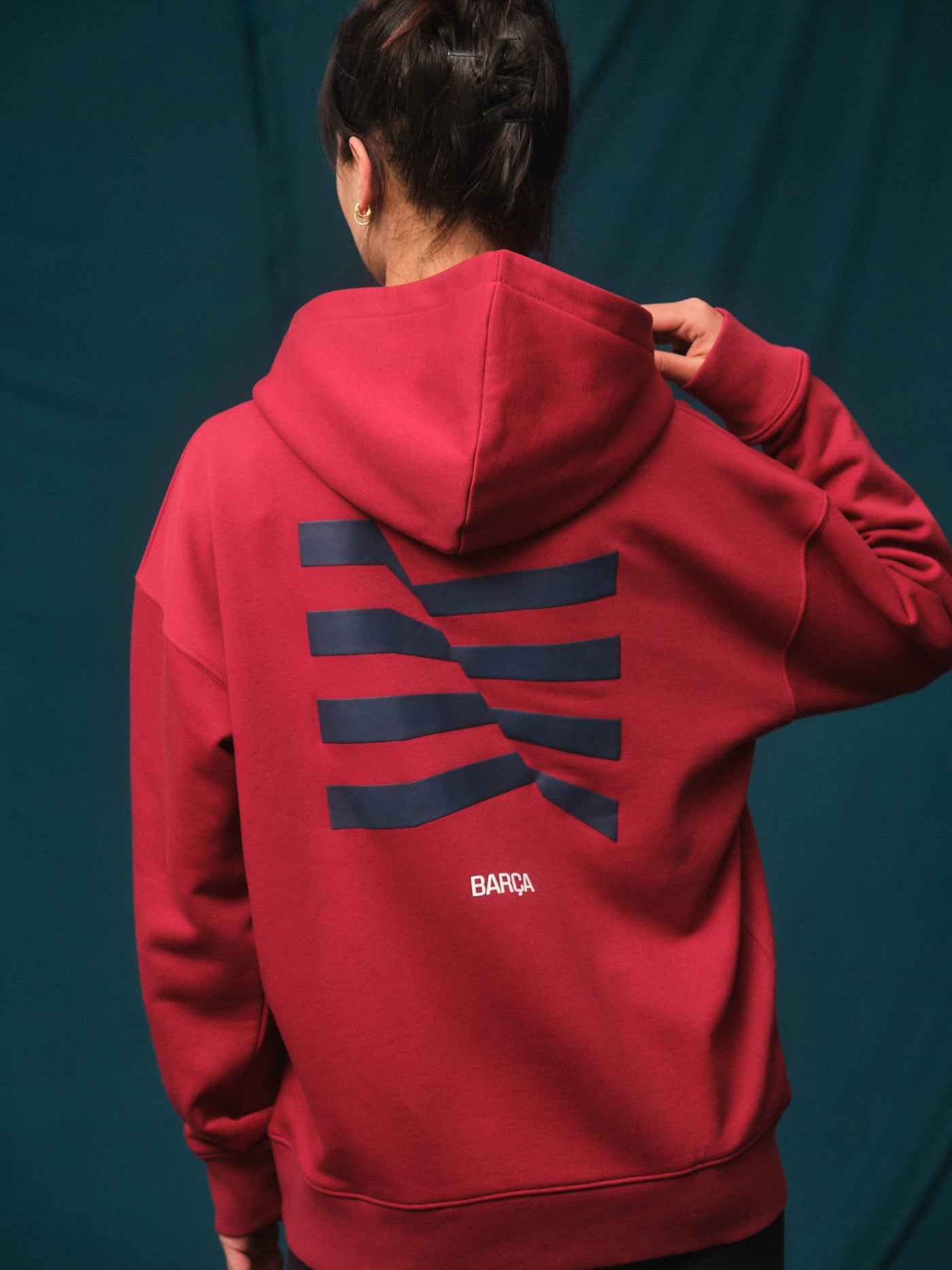 Sudadera roja Barça - Mujer