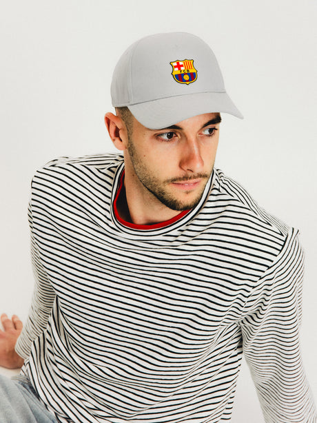 Cap FC Barcelona light grey