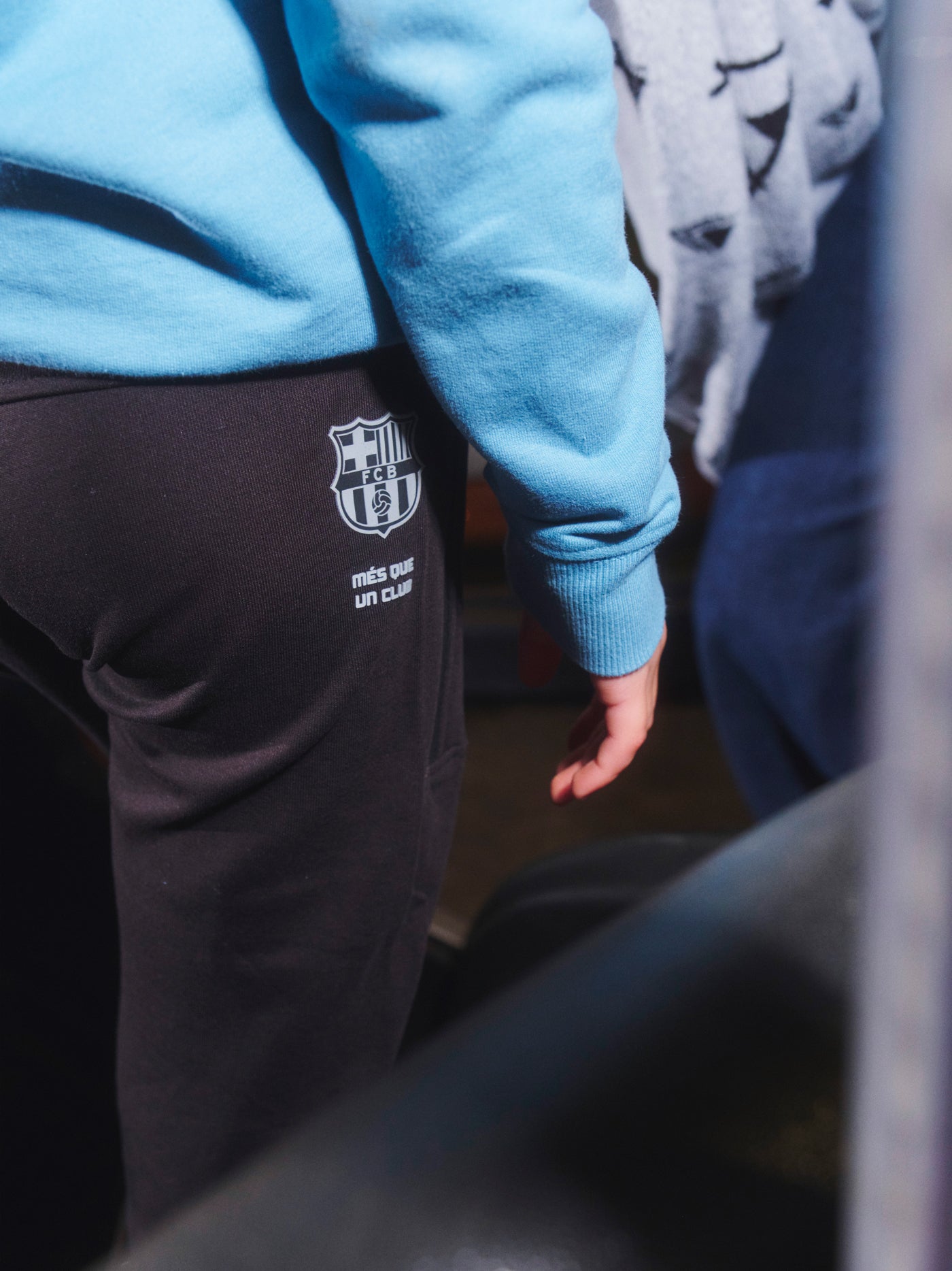 Pantalón negro ligero Barça - Junior