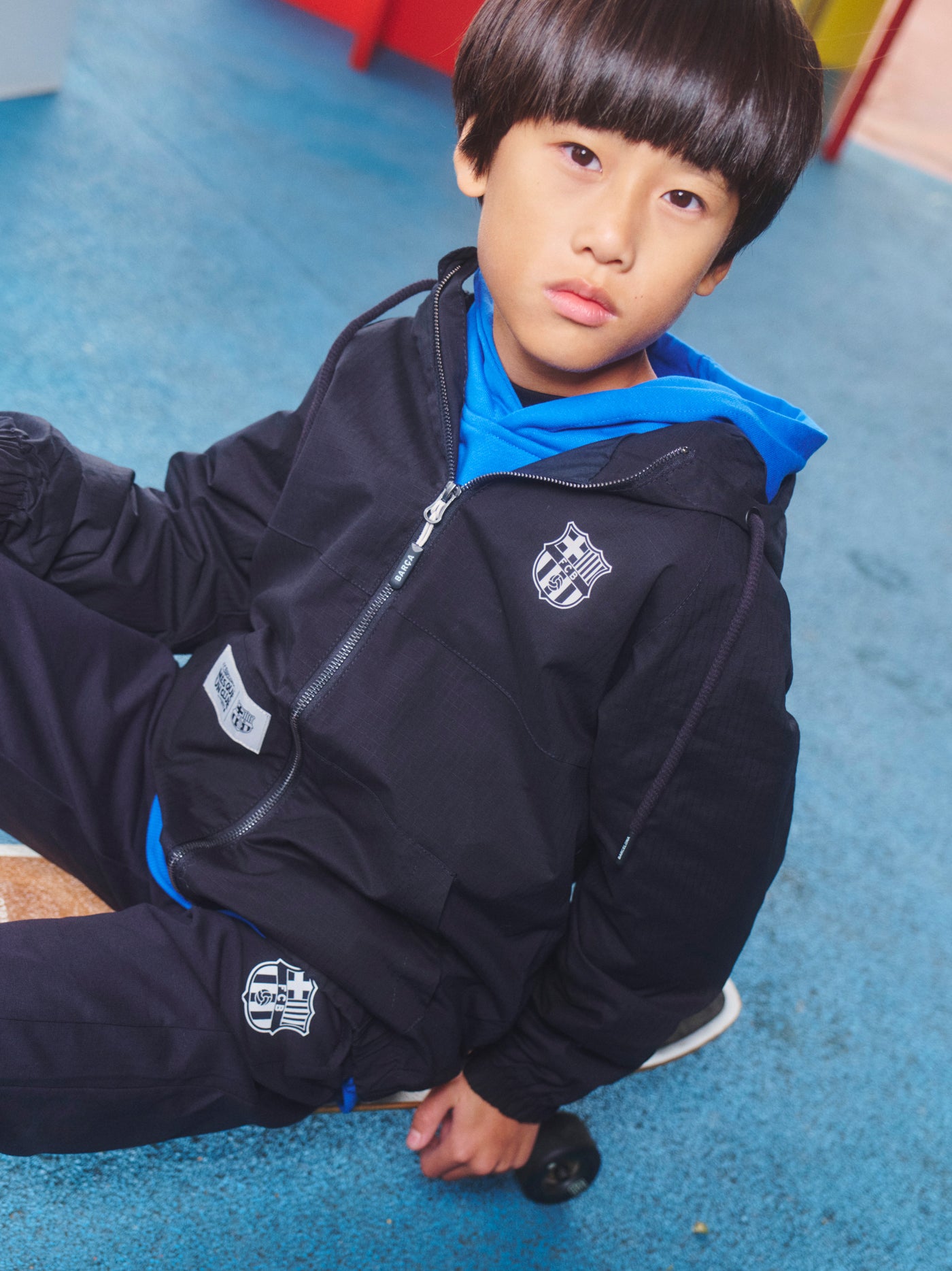 Barça lightweight jacket grey - Junior