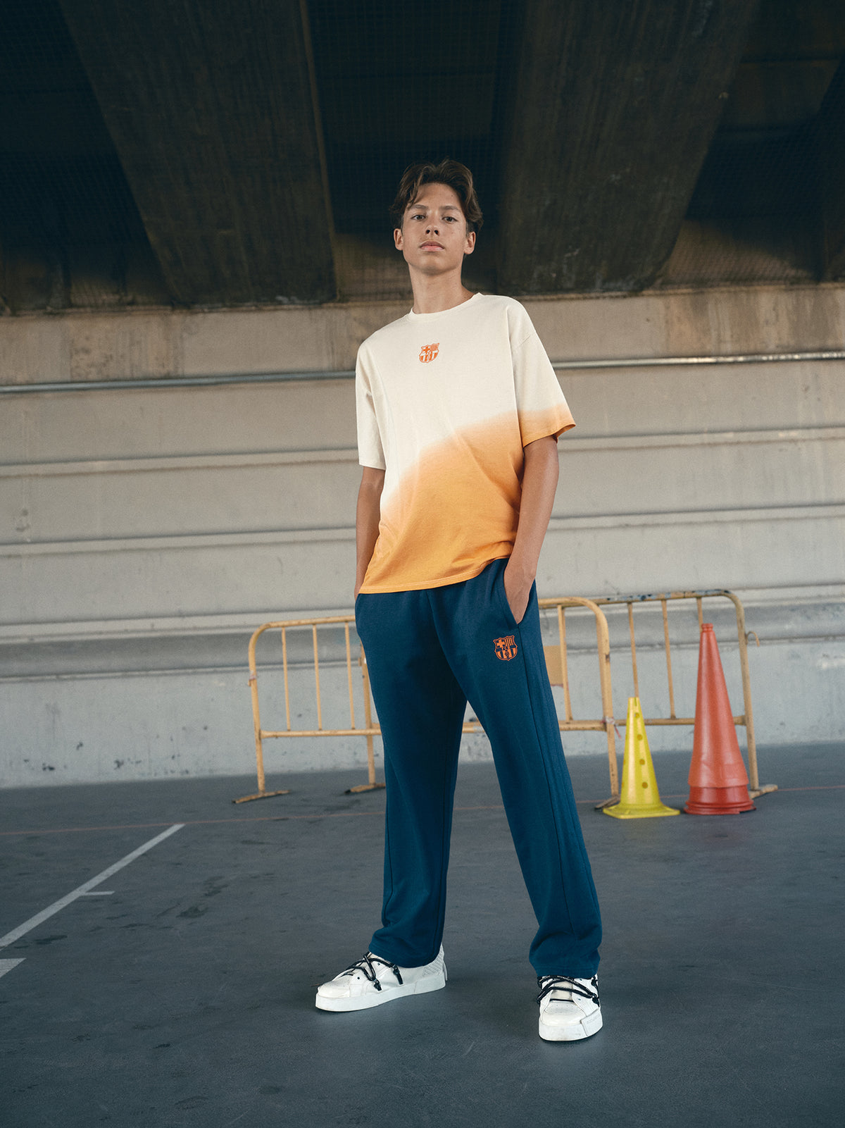 T-Shirt Faded Barça Essentials - Junior