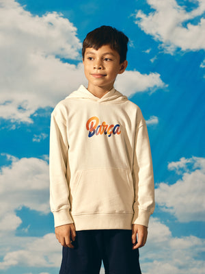 Sweat à Capuche Écru Fan Club Barça – Junior