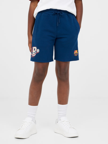 Short bleu Barça - Junior