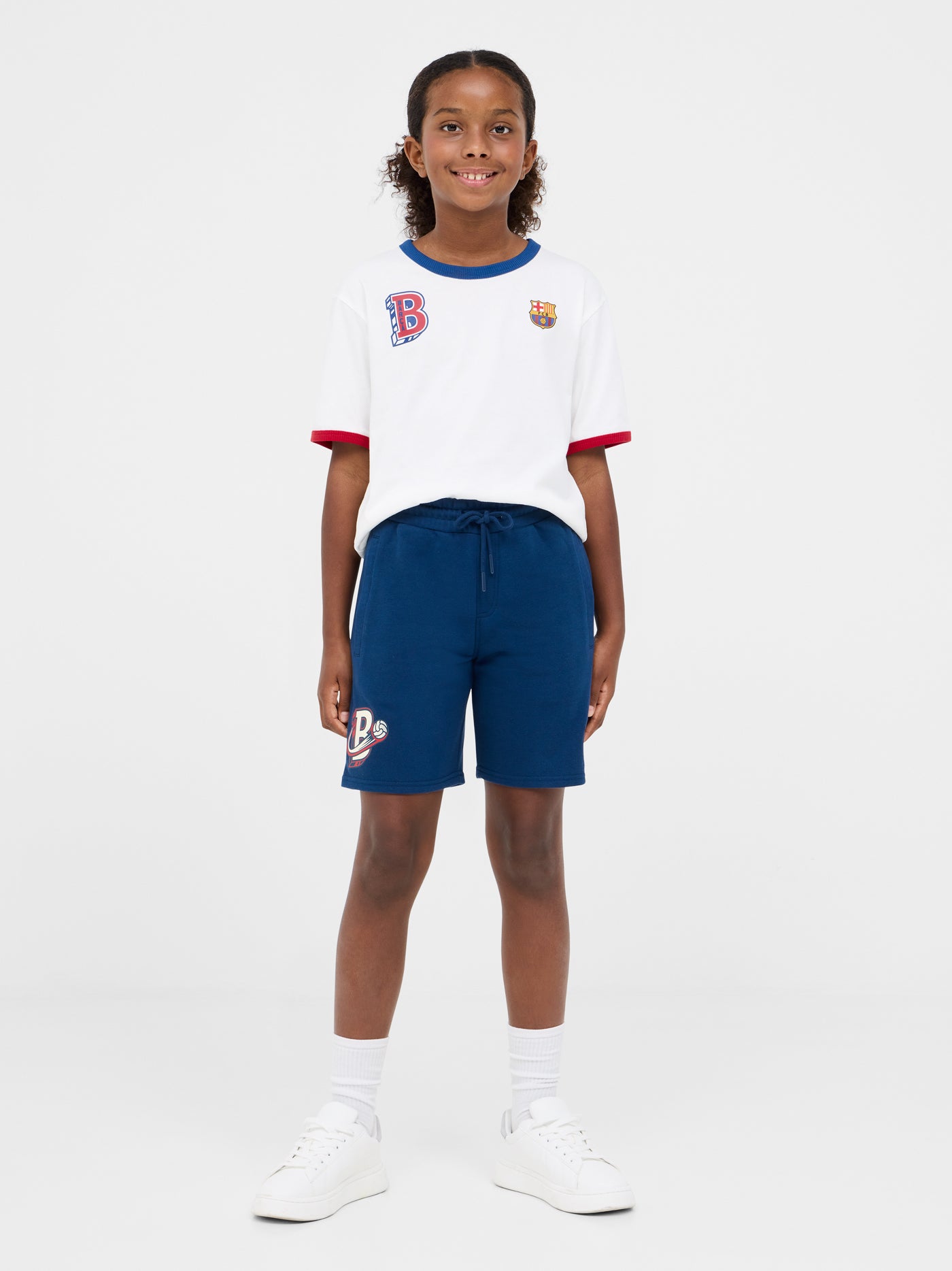 Short bleu Barça - Junior