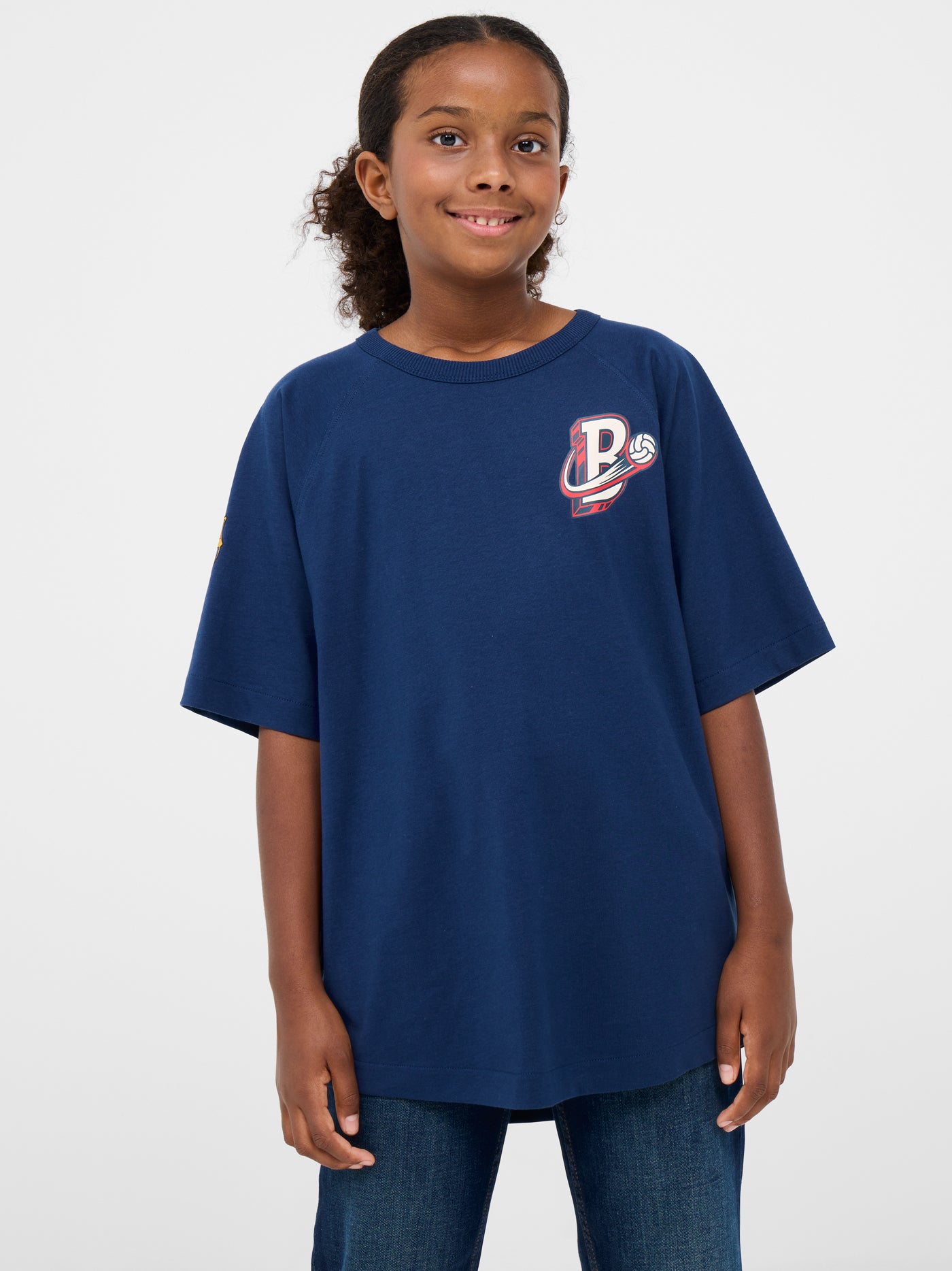 T-shirt bleu Barça - Junior