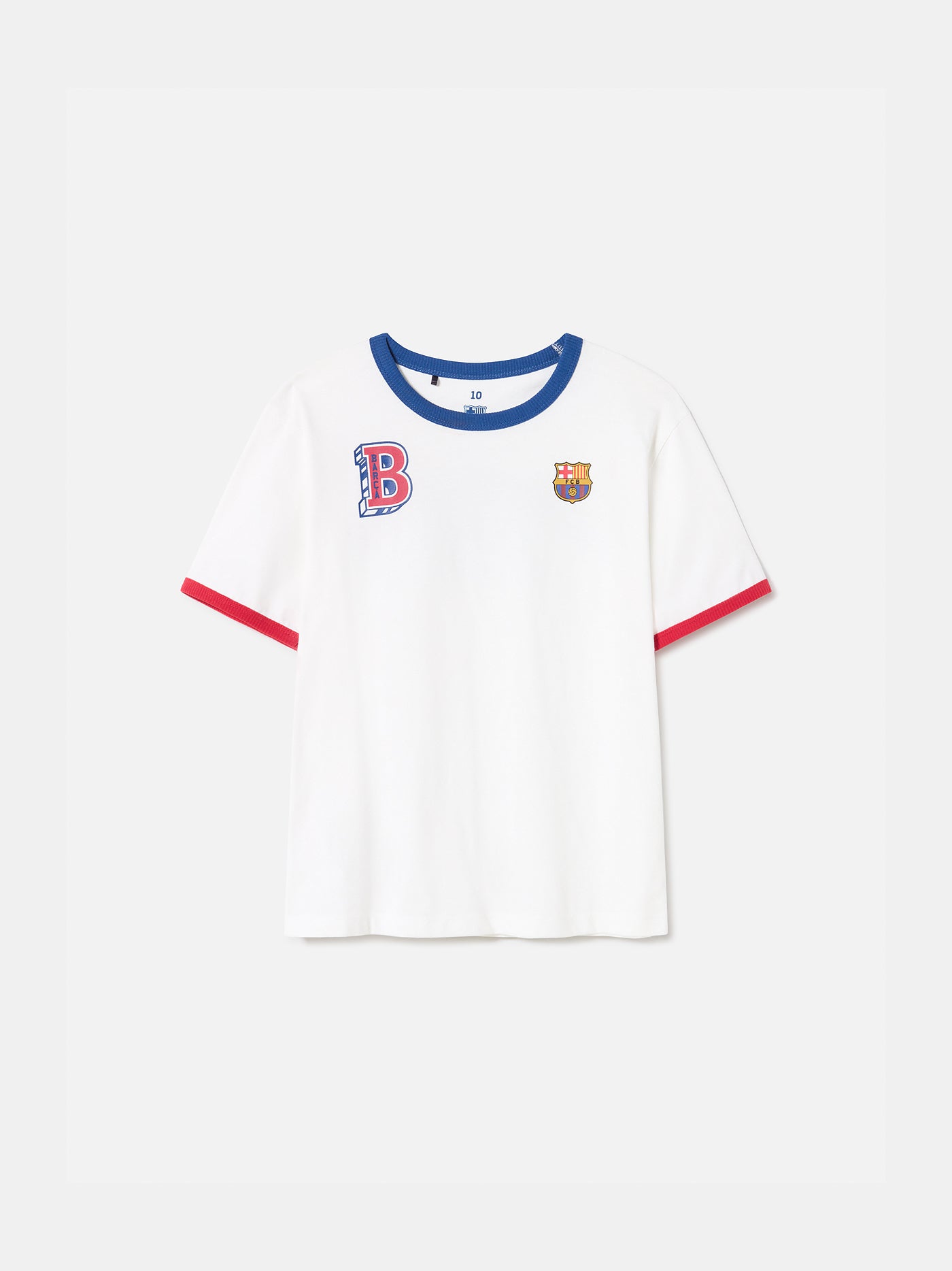 Camiseta blanca con escudo - Junior