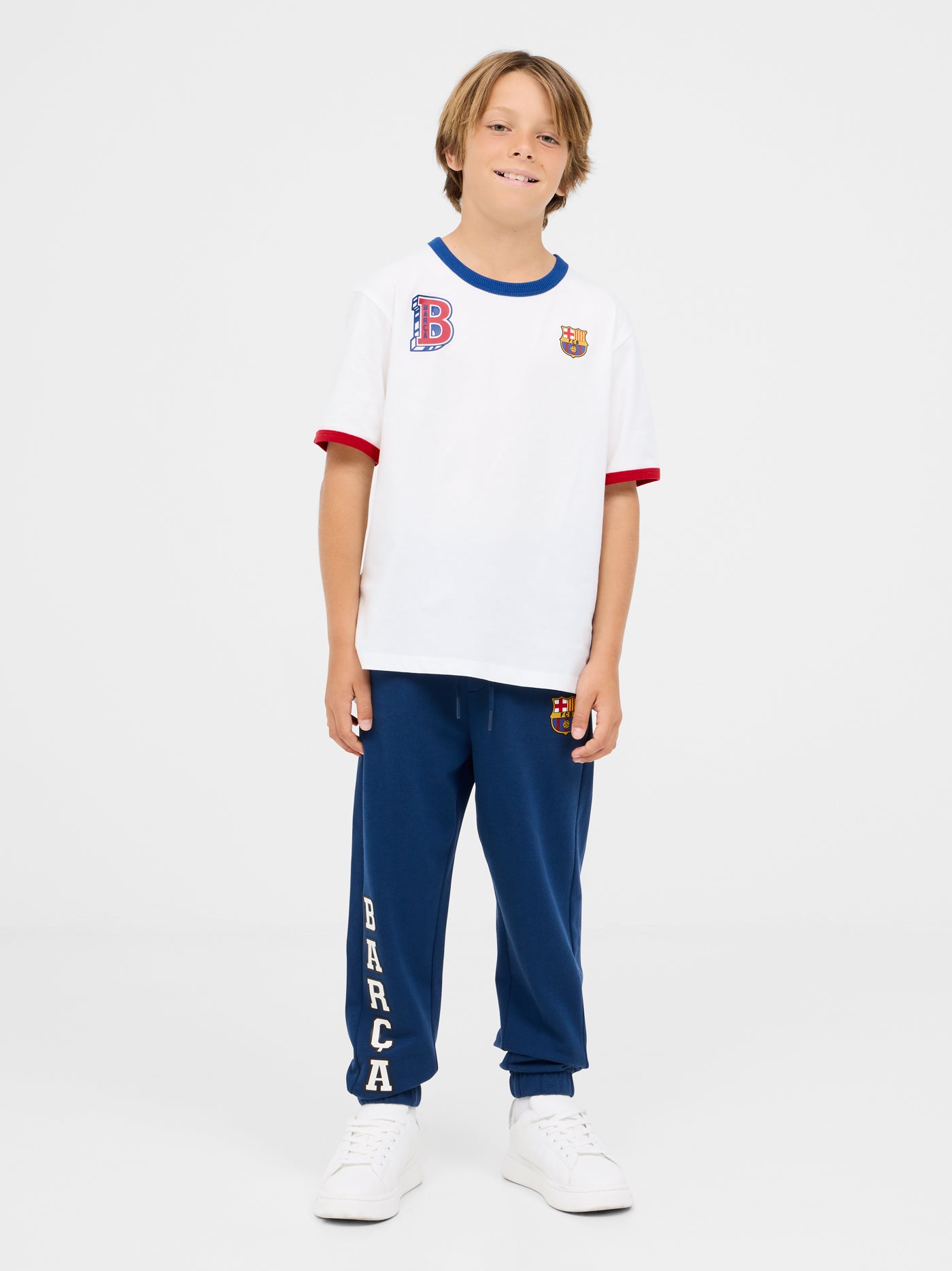 Camiseta blanca con escudo - Junior