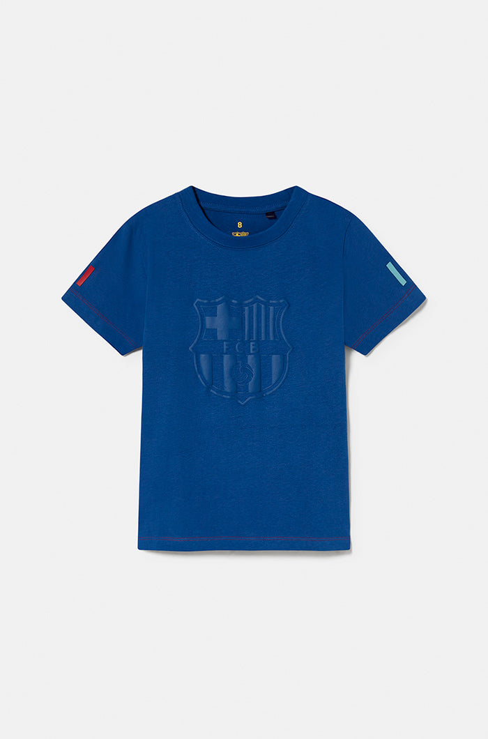 Maillot écusson bleu Barça - Bébé