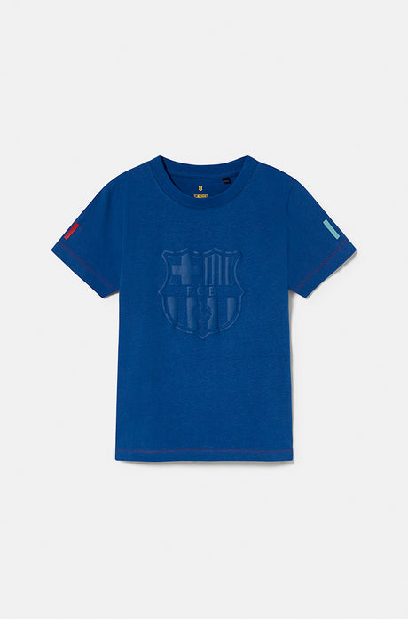Maillot écusson bleu Barça - Bébé
