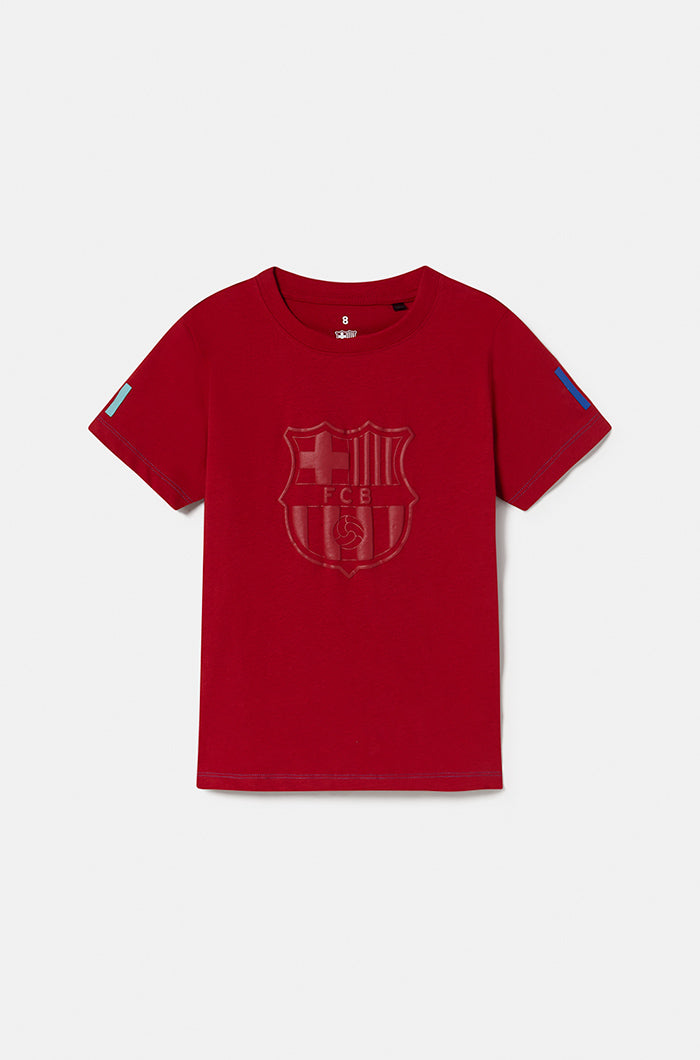 Maillot écusson grenat Barça - Junior