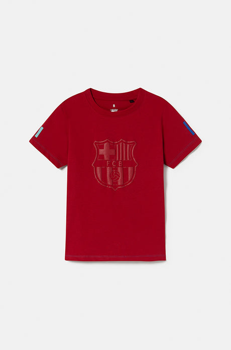 Maillot écusson grenat Barça - Junior