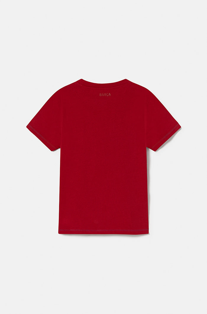 Maillot écusson grenat Barça - Junior