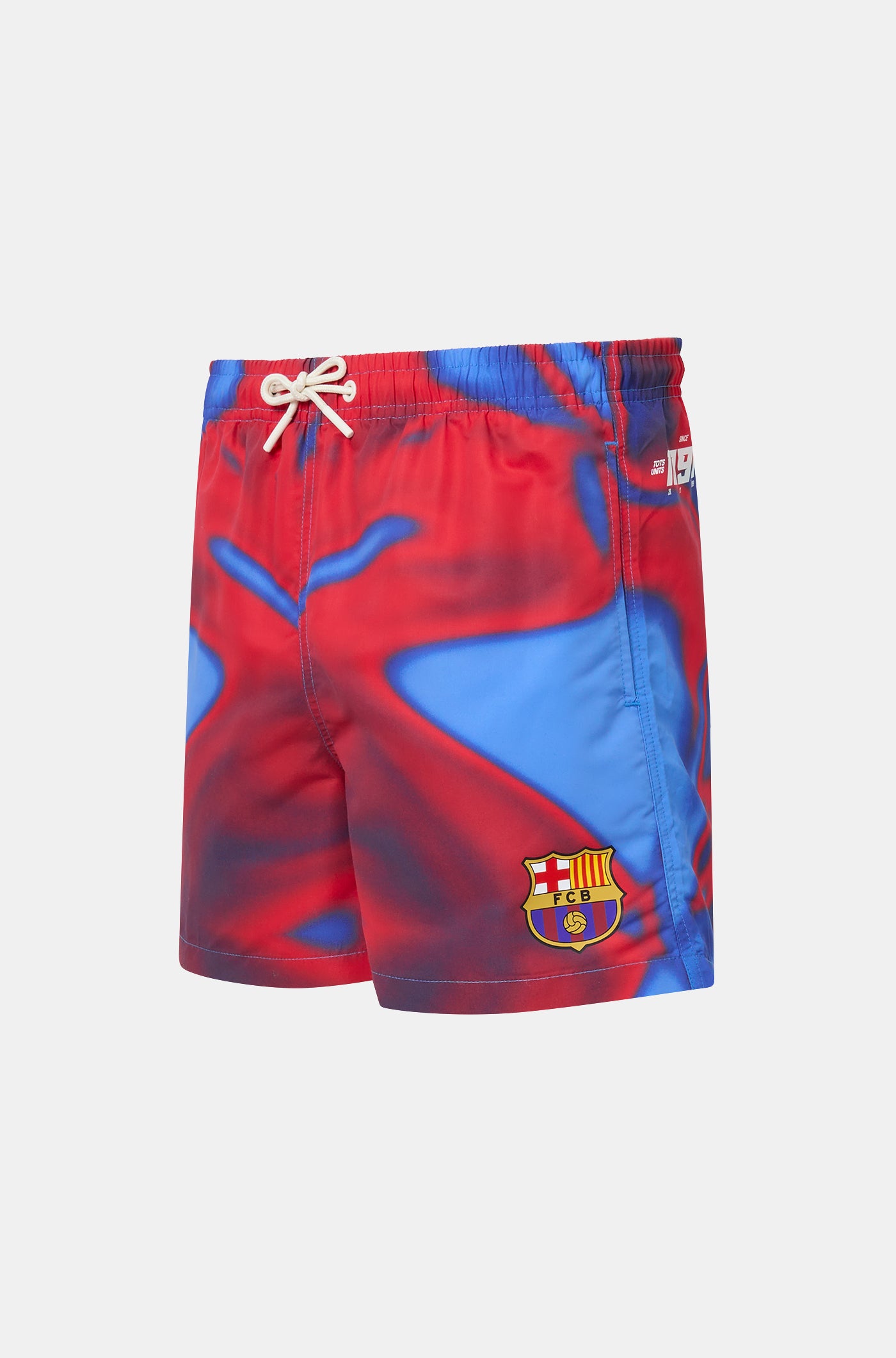 Swimming shorts crest Barça with shapes
