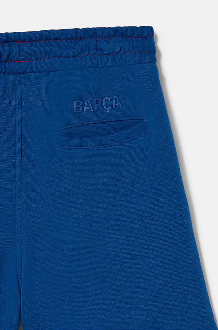 Blaue Bermudashorts Barça - Junior