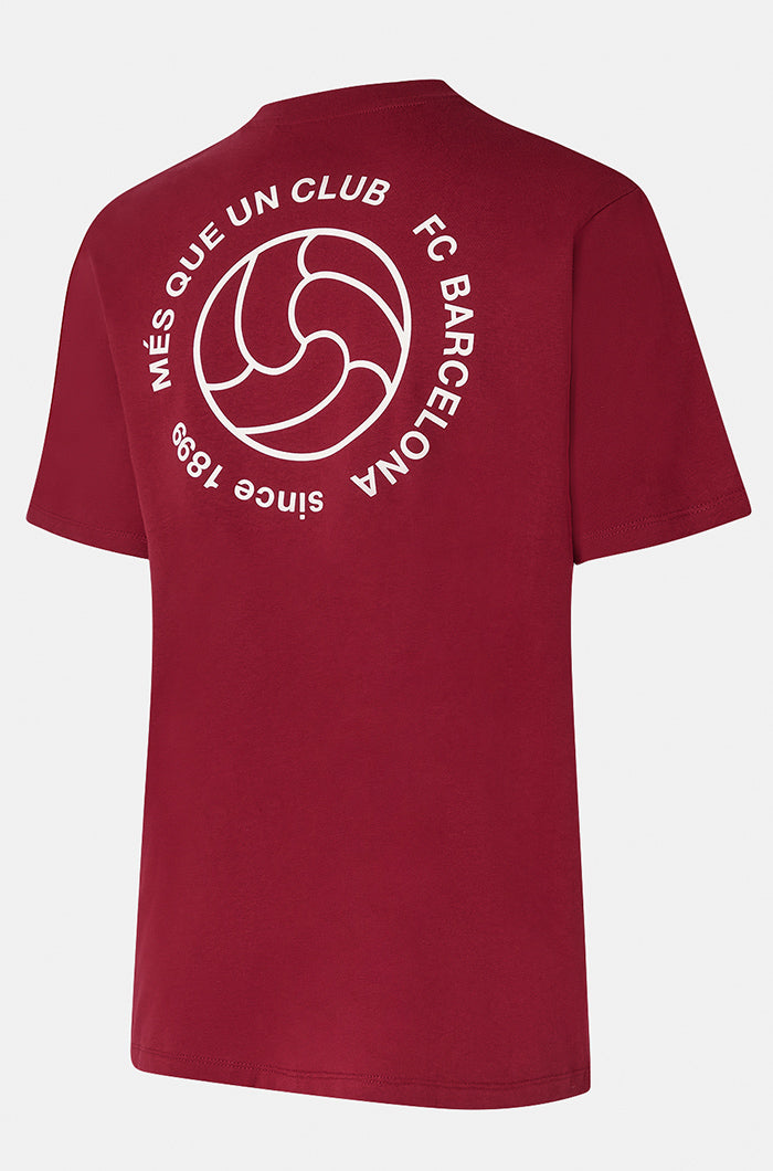 T-shirt écusson bordeaux Barça
