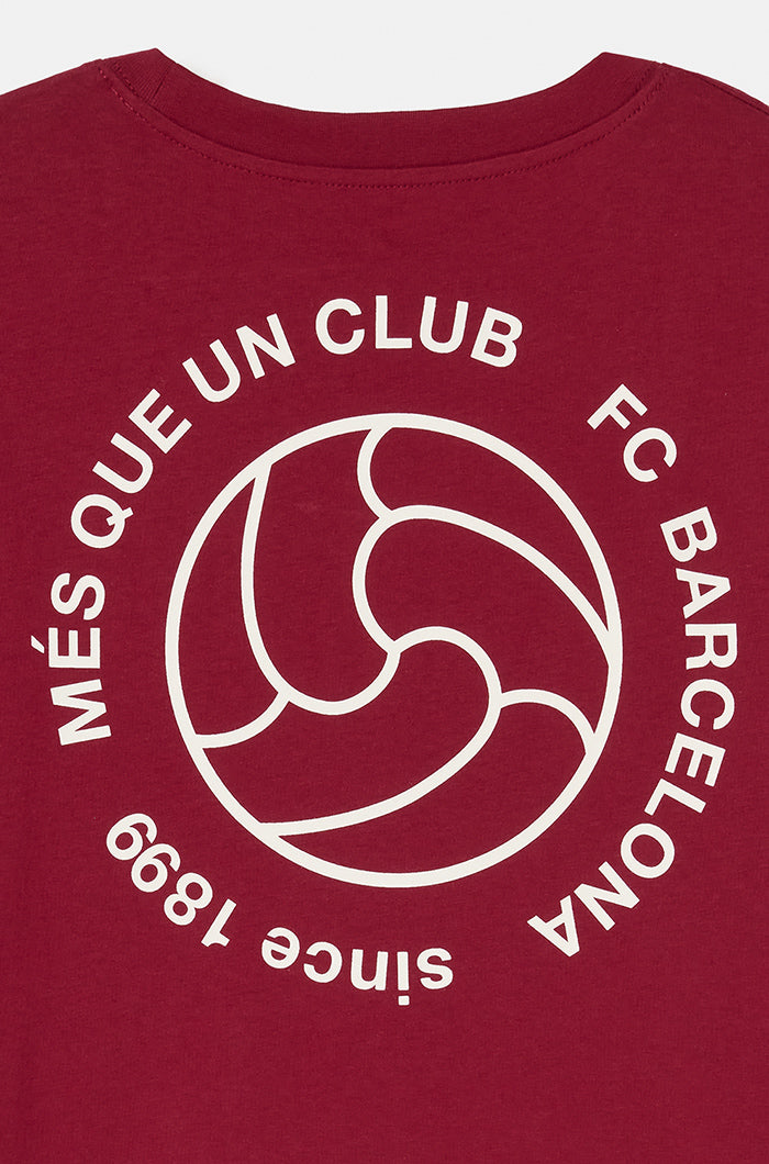 T-Shirt Wappen Burgunderrot Barça