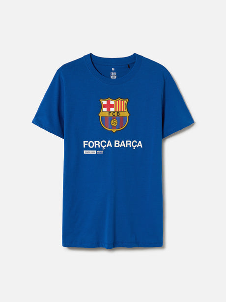T-shirt blue Força Barça