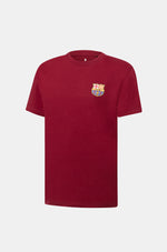 T-Shirt Rouge avec Emblème Barça - Junior