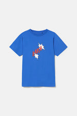 Camiseta azul motivos Barça - Junior