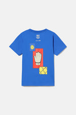 Camiseta azul motivos Barça - Junior