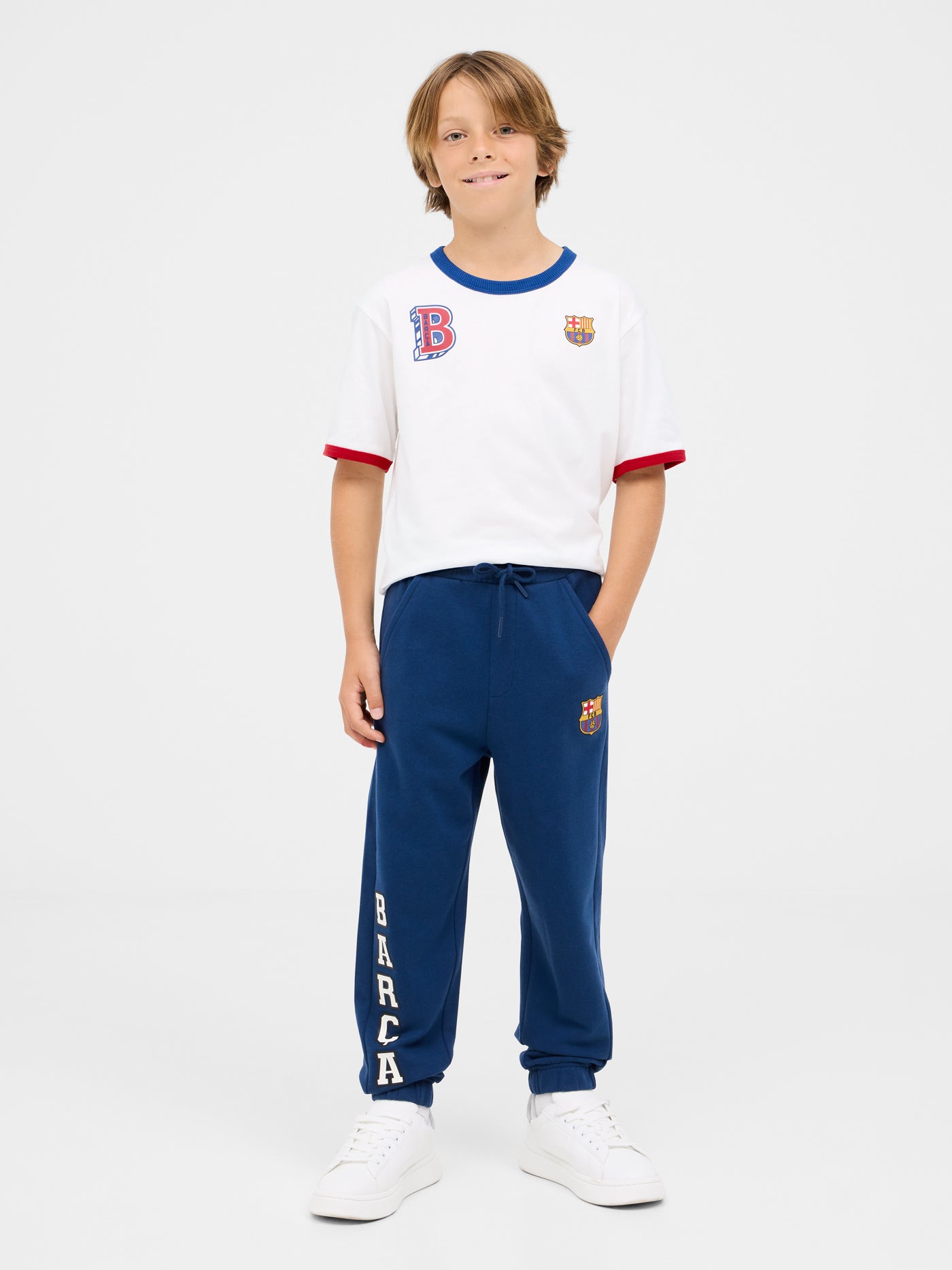 Pantaló blau Barça - Junior