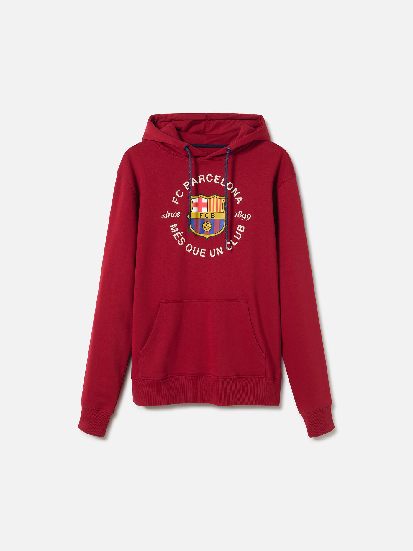 Sweat à Capuche Rouge avec Emblème Barça - Junior