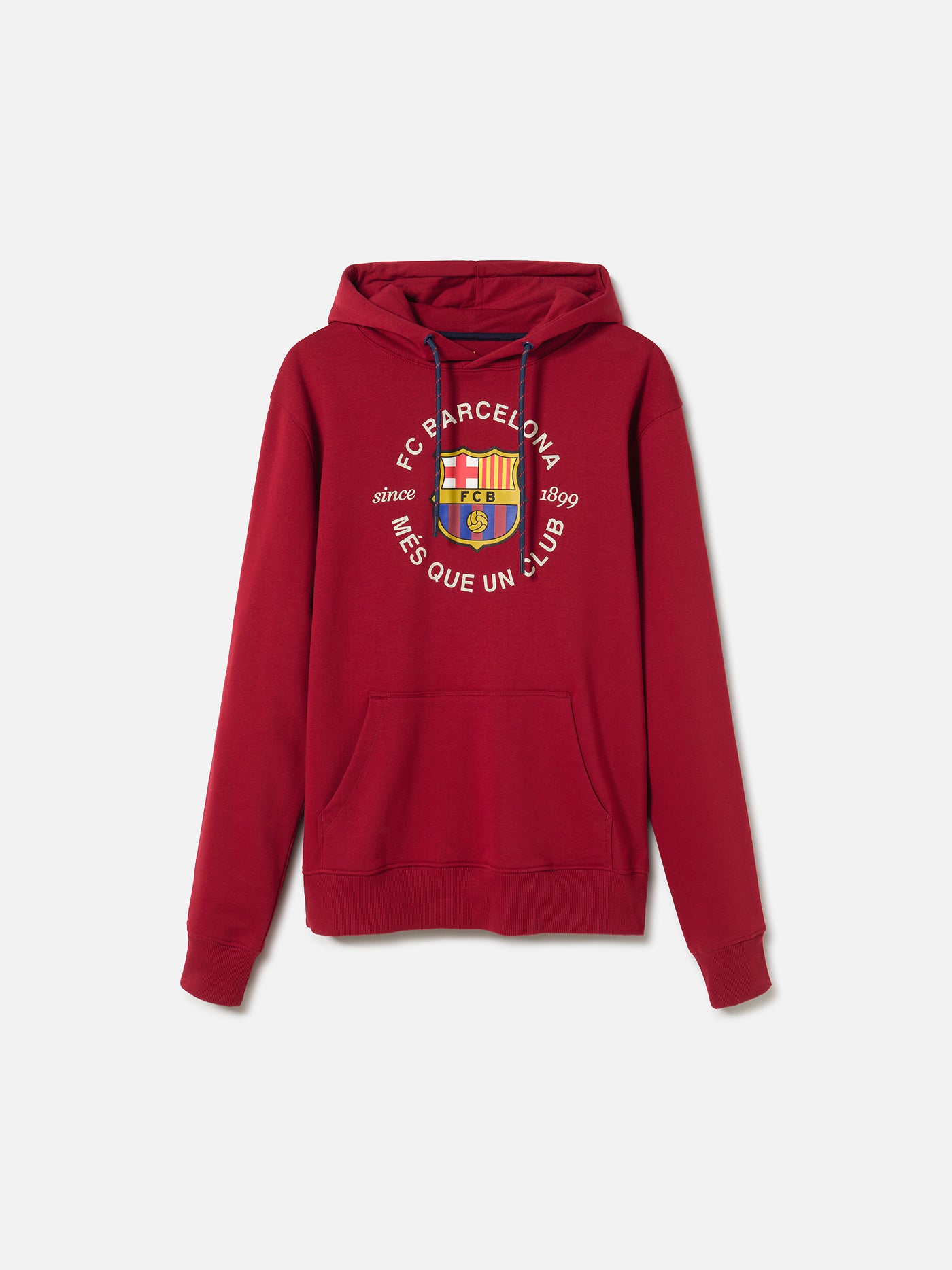 Red Hoodie with Barça Crest - Junior