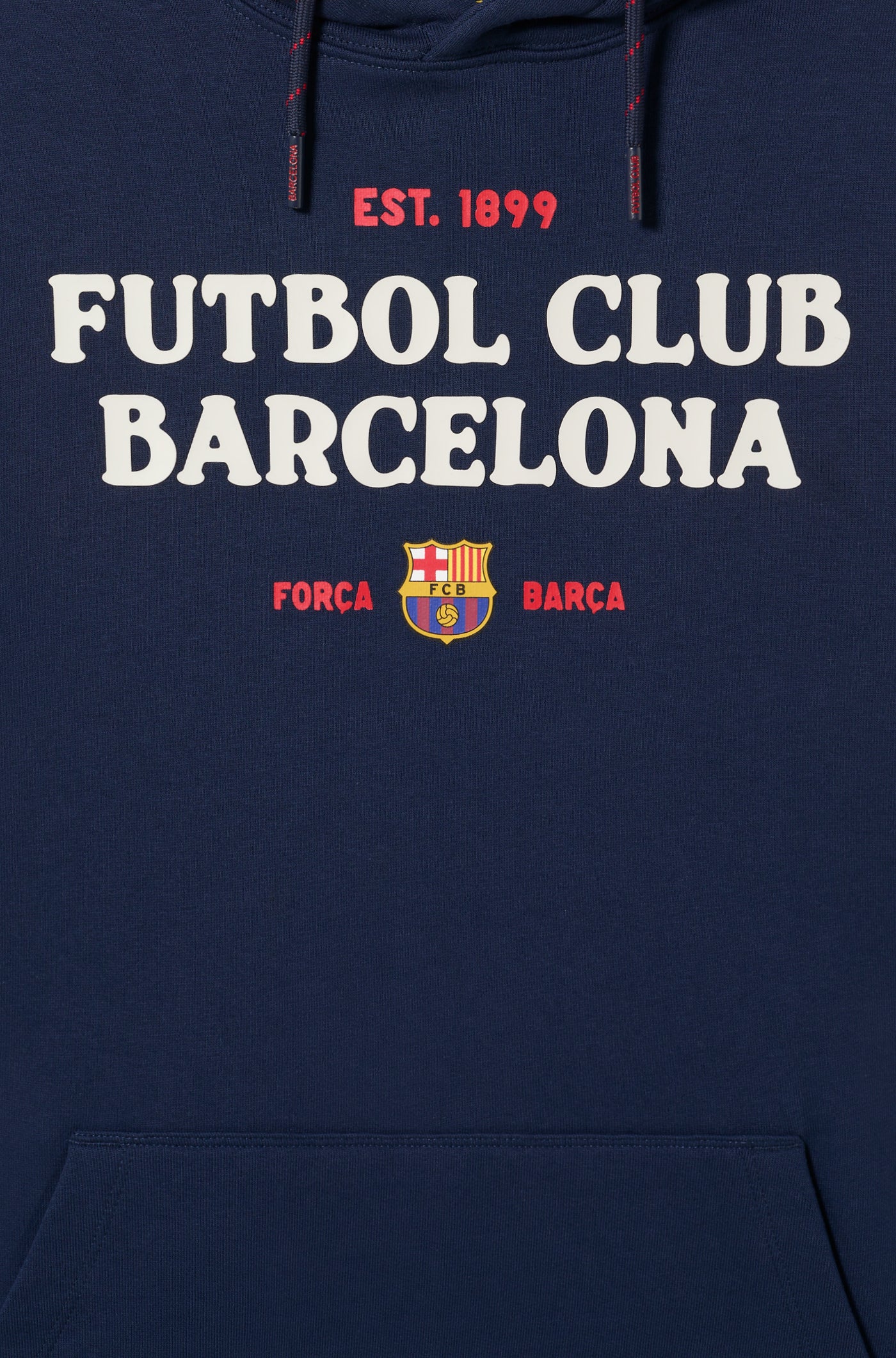 Sudadera Barça con escudo azul marino