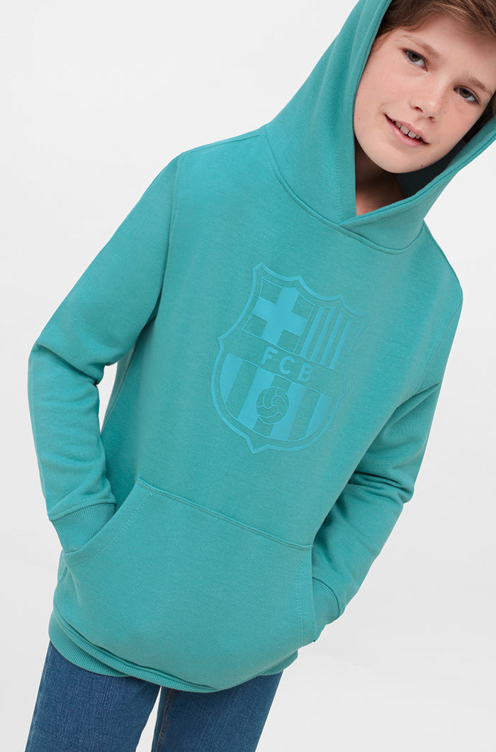 Bar a sky blue crest hoodie Junior Bar a Official Store