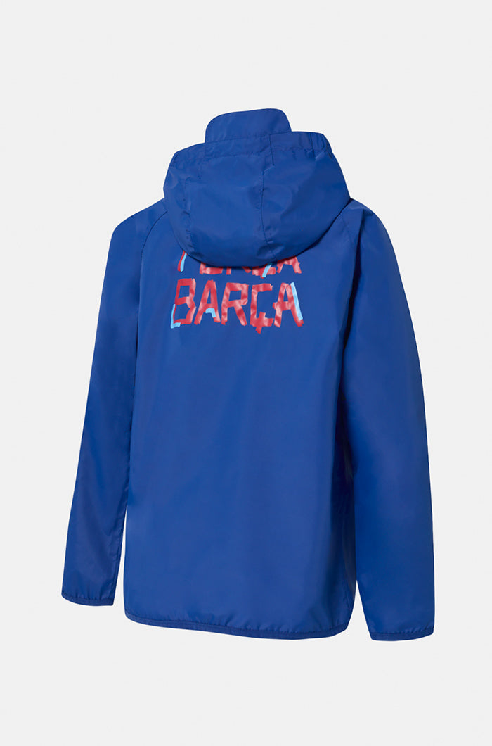 Waterproof jacket "Força Barça - Junior"