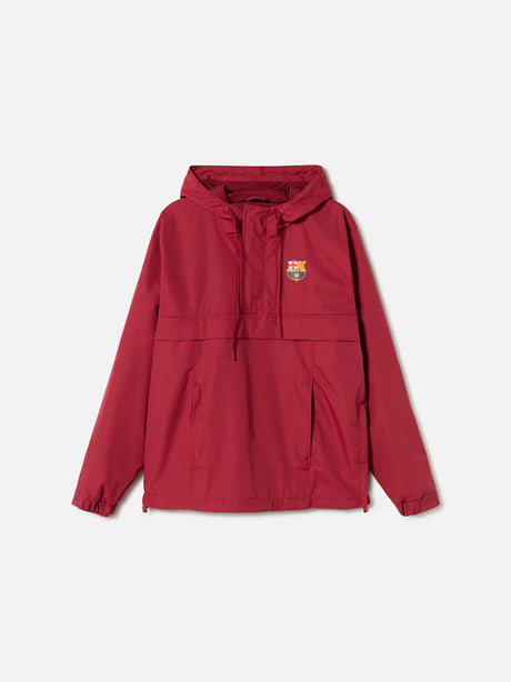 Waterproof maroon jacket Barça