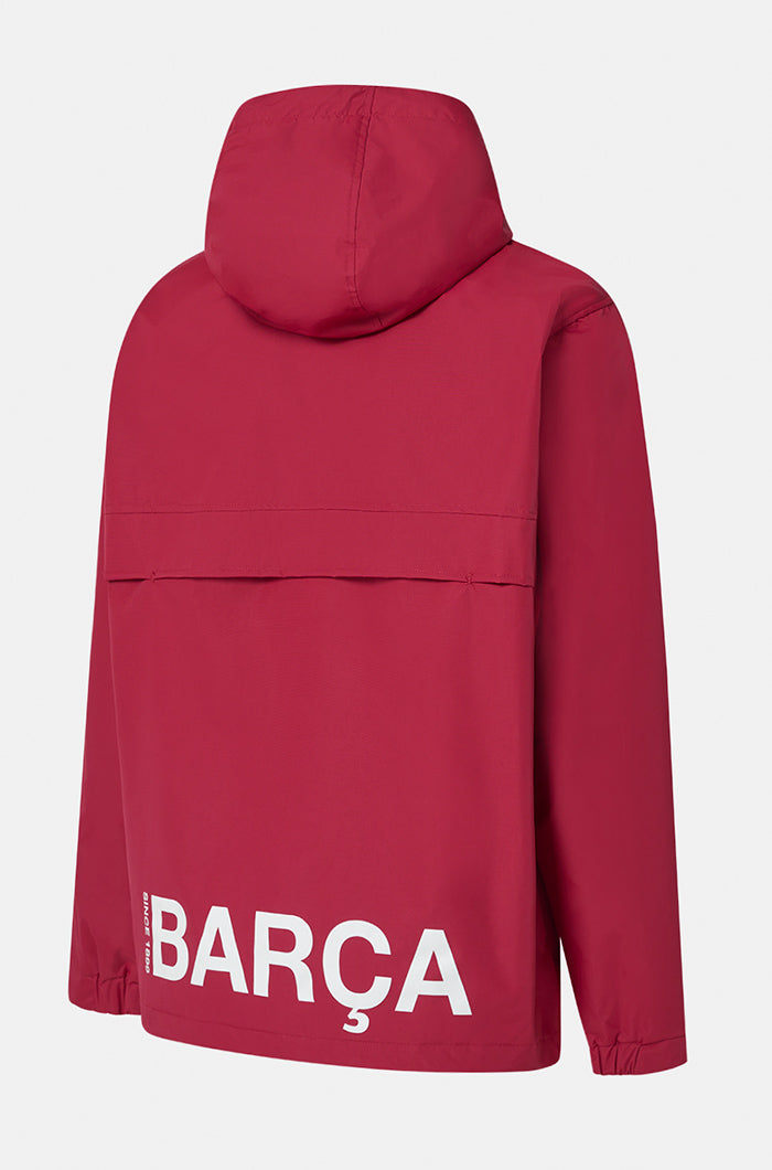 Jaqueta impermeable grana Barça