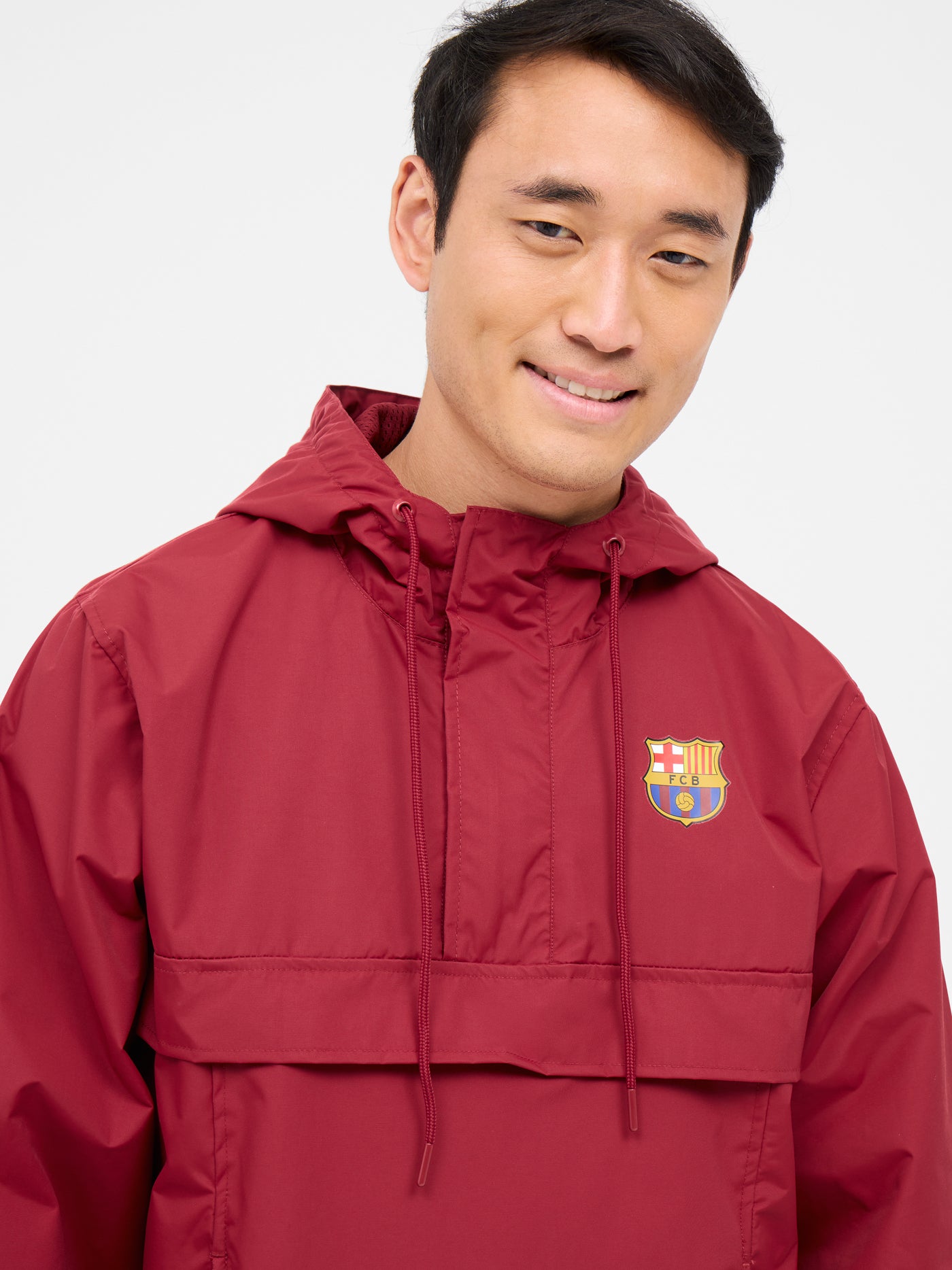 Waterproof maroon jacket Barça