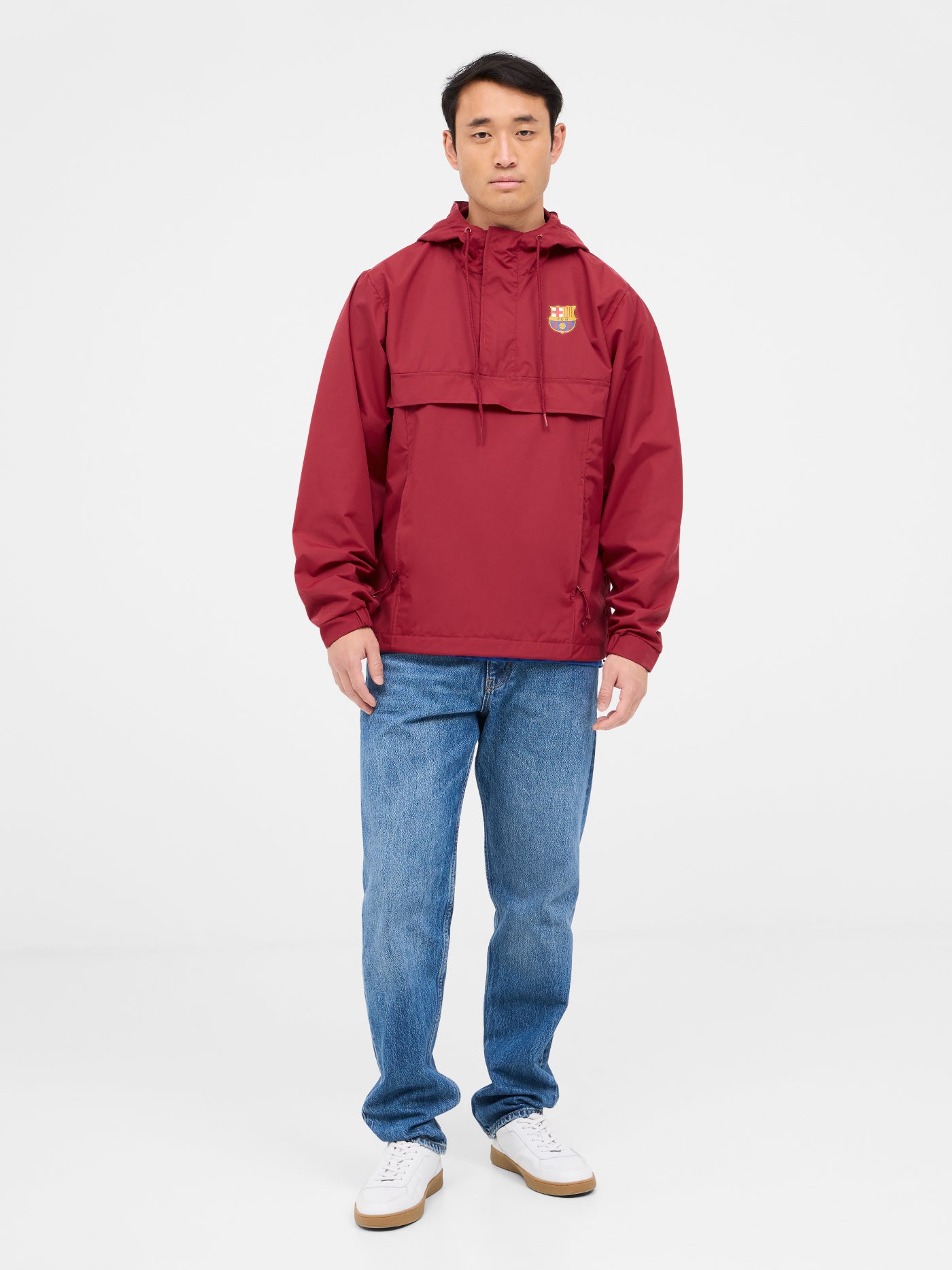 Waterproof maroon jacket Barça