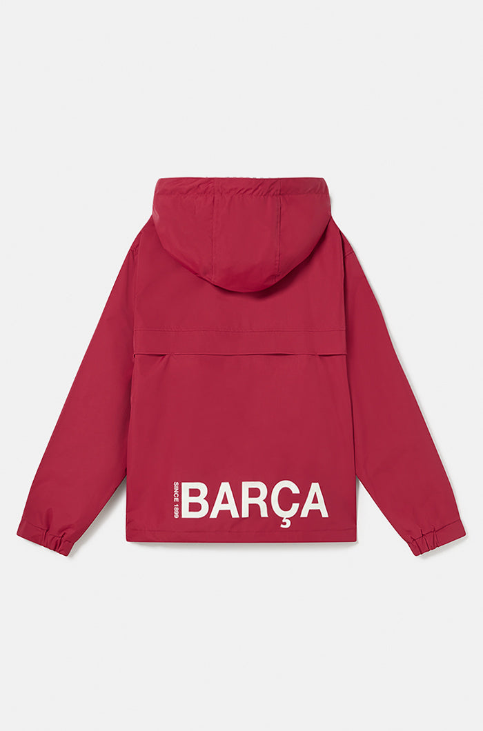 Chaqueta impermeable grana Barça