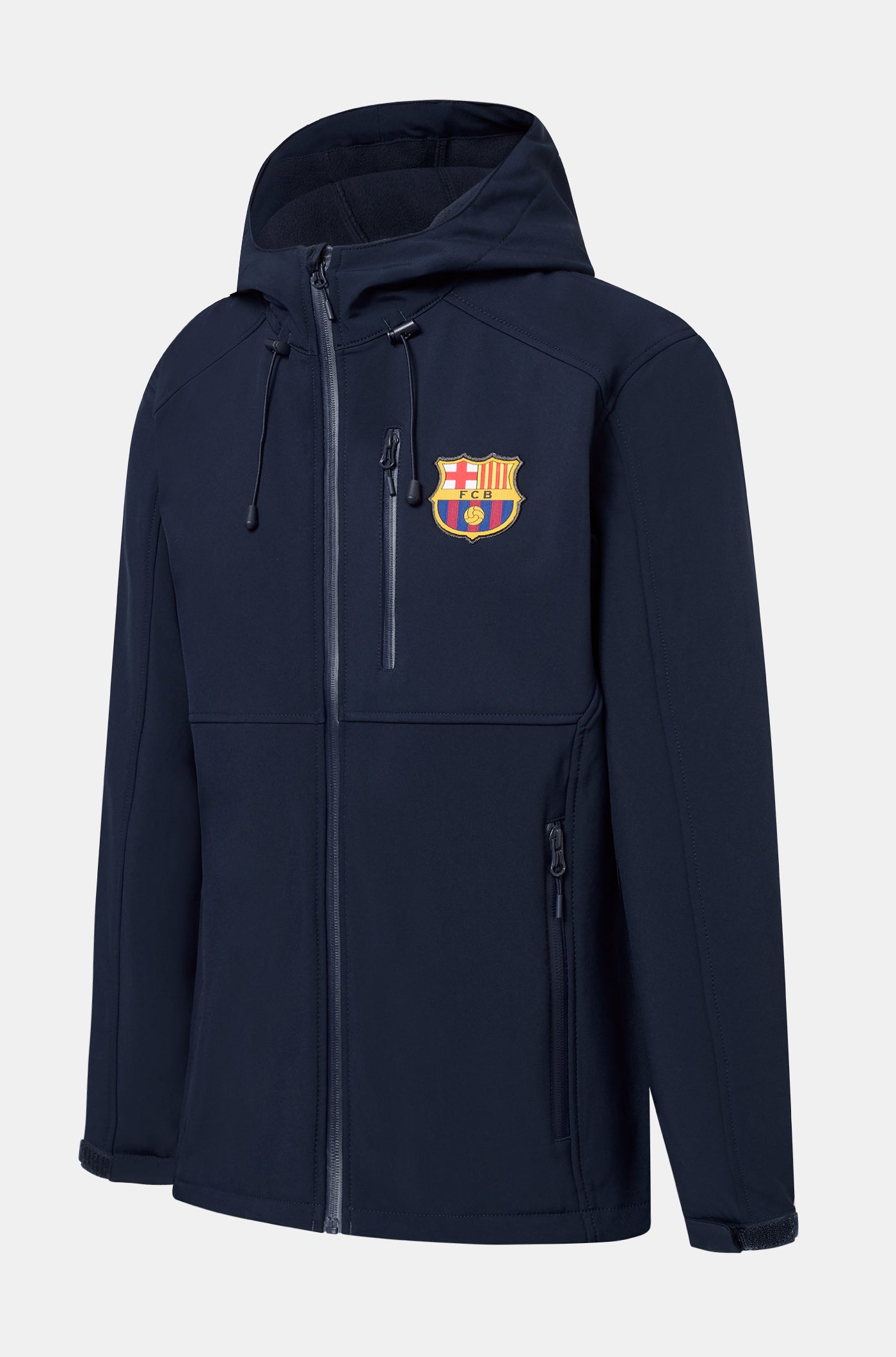 FC Barcelona Hooded blue softshell jacket
