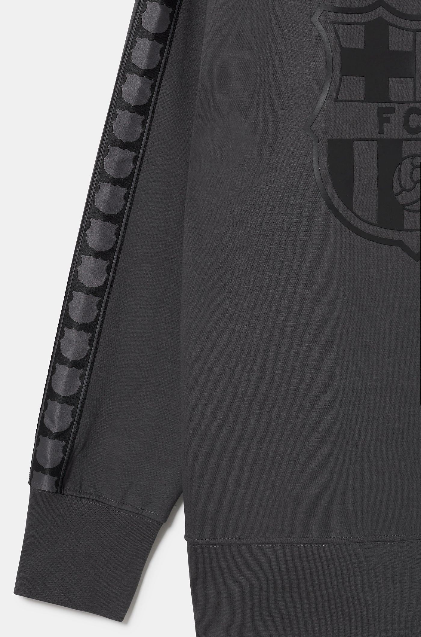 Sudadera capucha gris Barça - Mujer