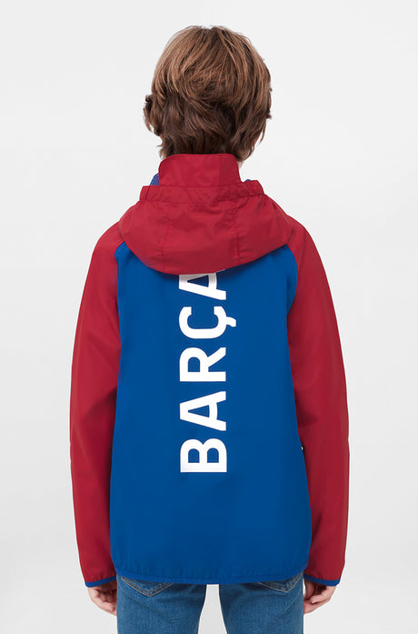 Waterproof jacket Barça - Junior