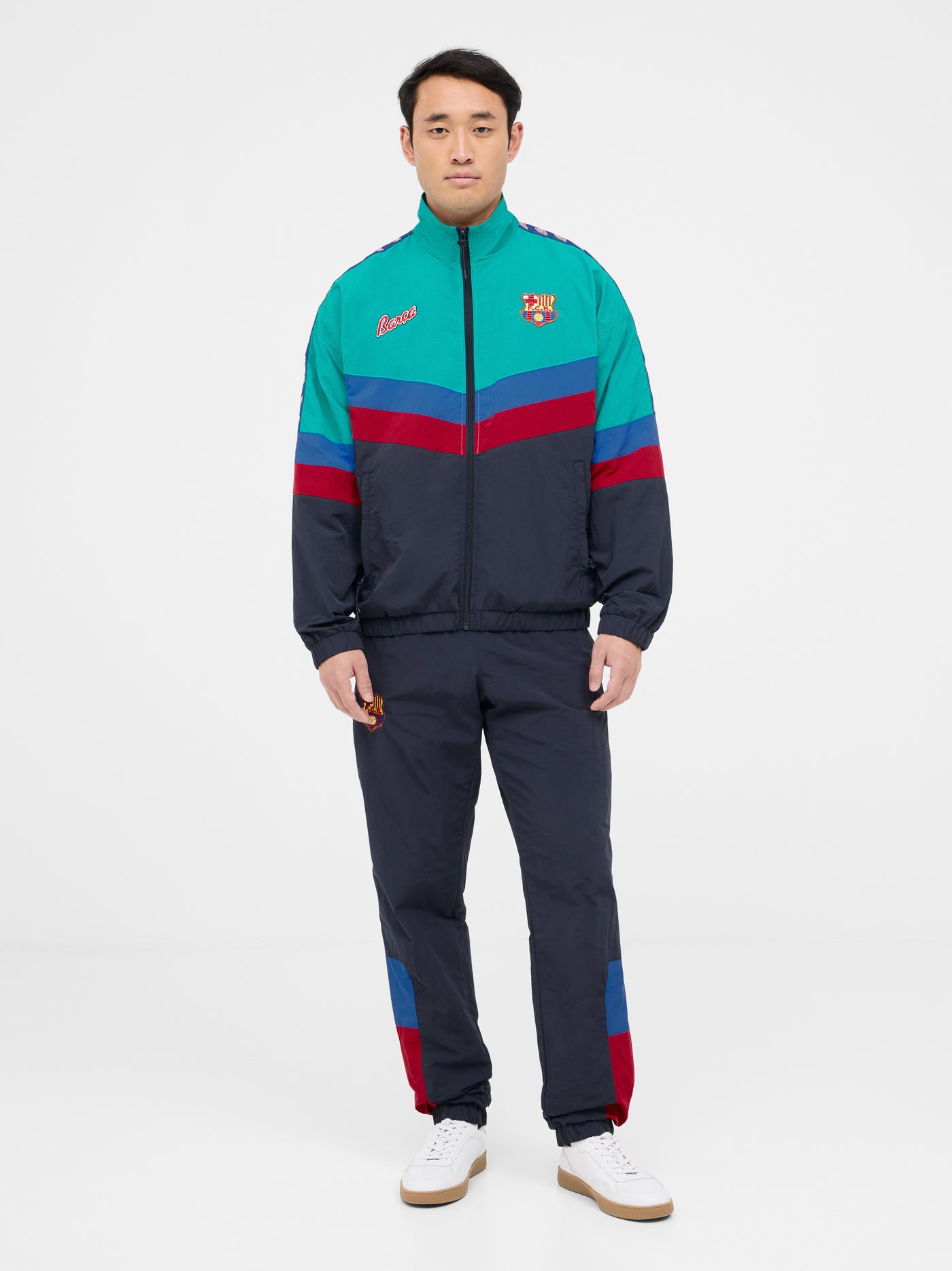 FC Barcelona Retro-Jacke