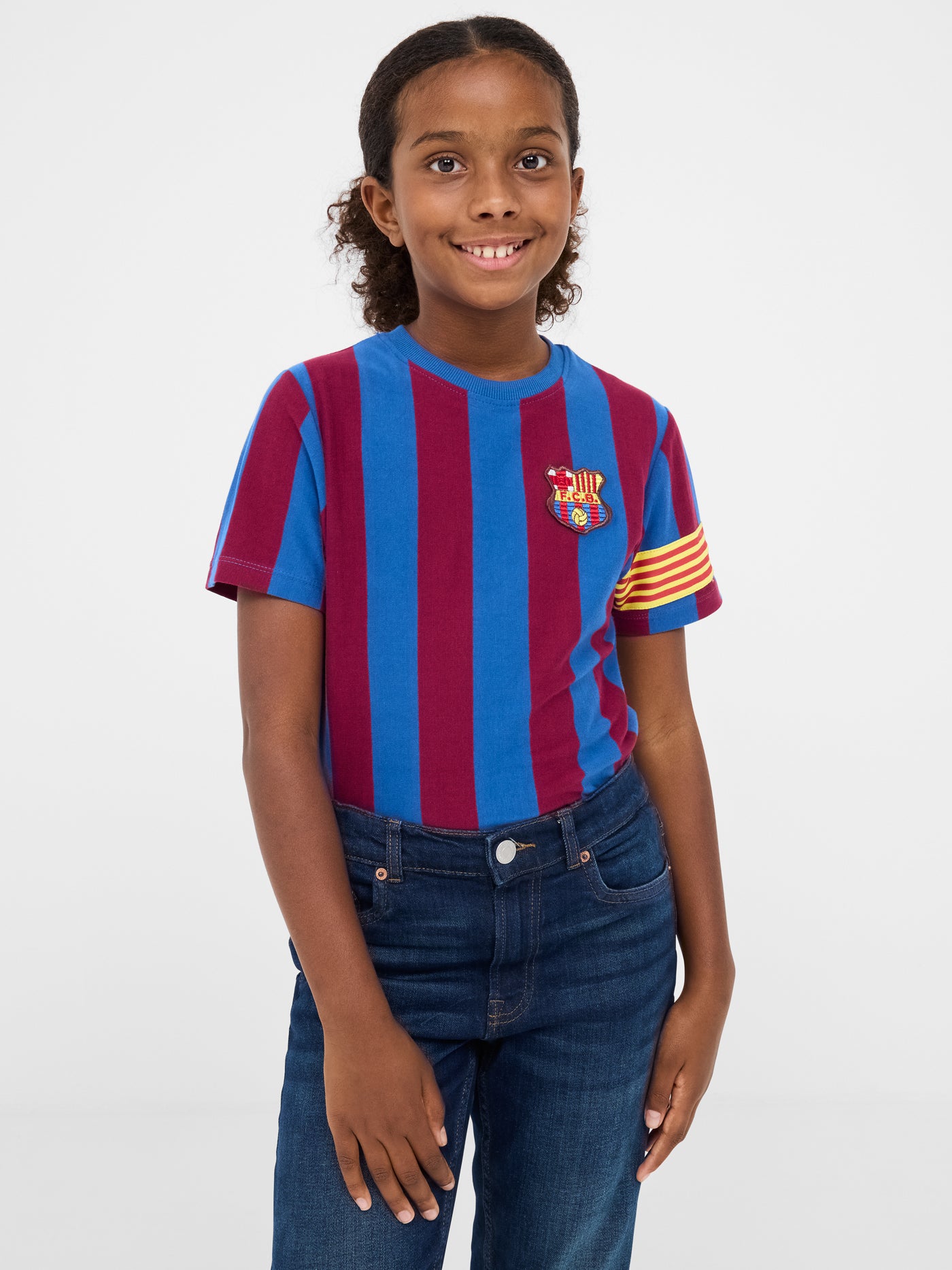 T-Shirt Heimtrikot Kapitän FC Barcelona - Junior