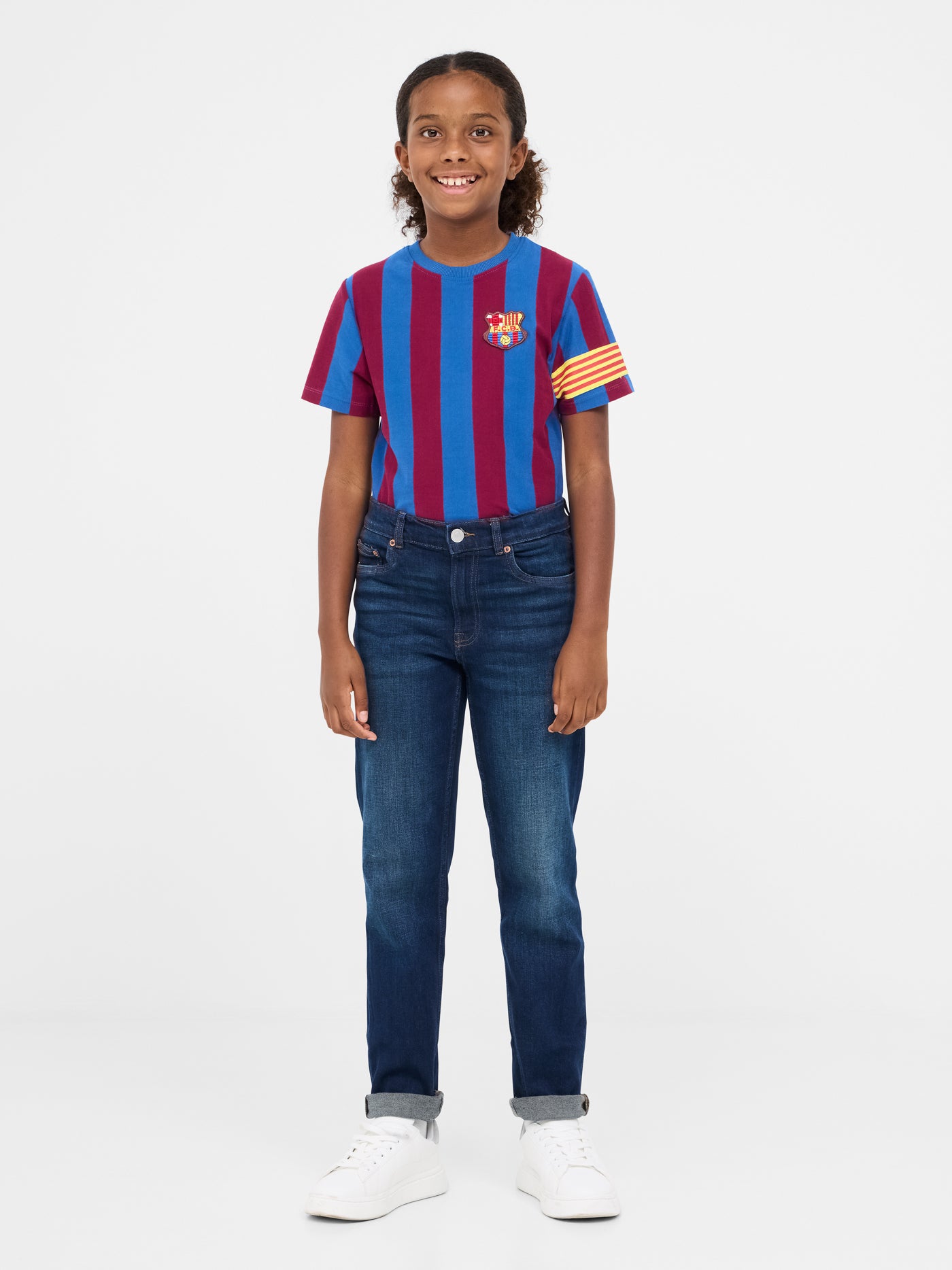 T-Shirt Heimtrikot Kapitän FC Barcelona - Junior