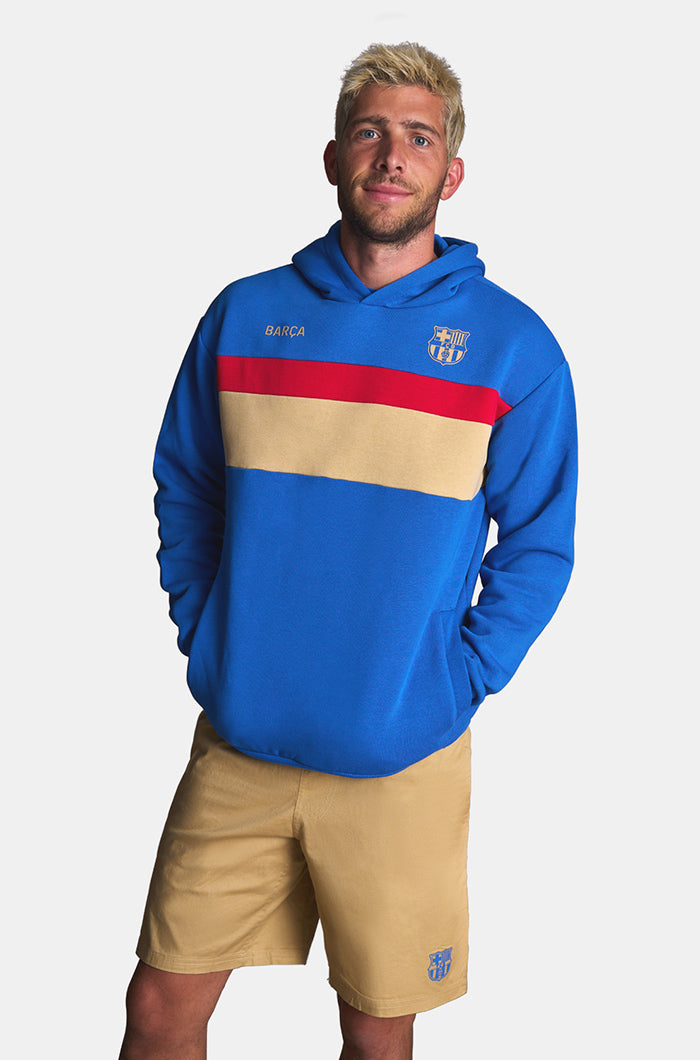 Barça-Sweatshirt mit Kapuze