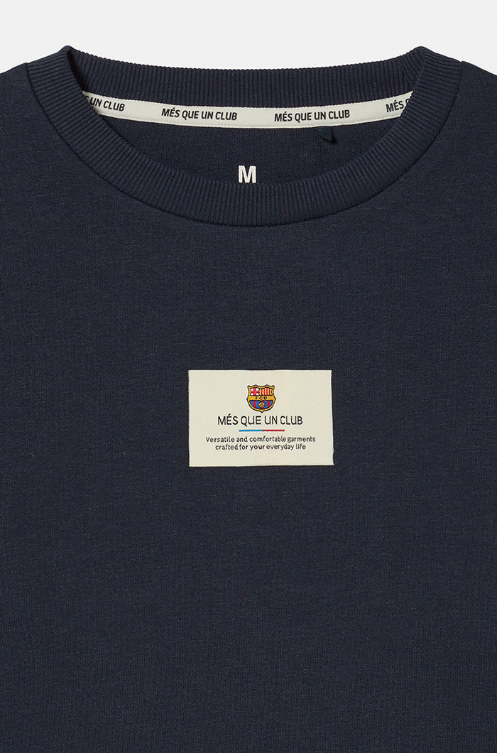 Sweatshirt Marineblau Barça – Damen