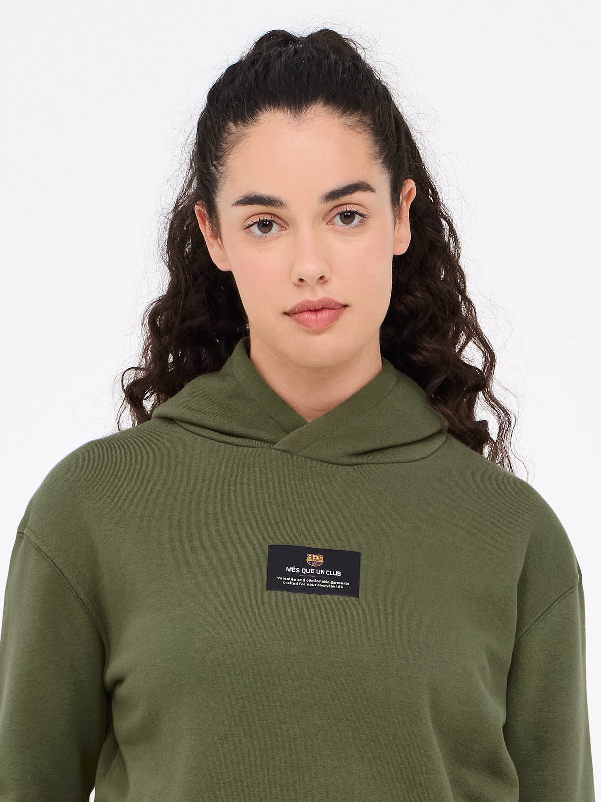 Hoodie khaki Barça - Women