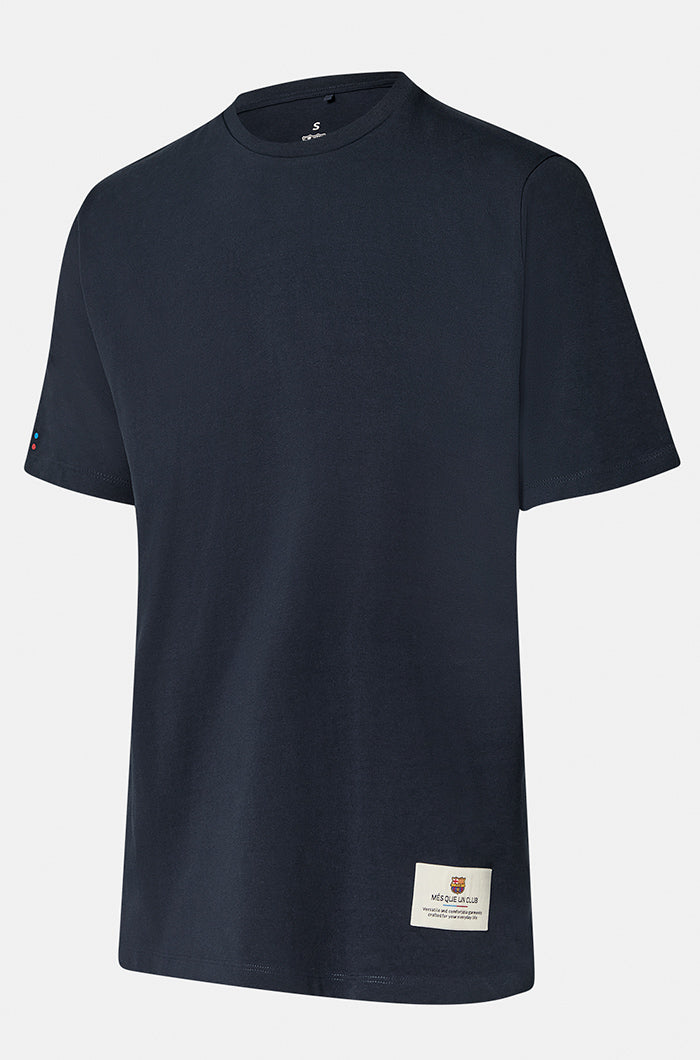 T-Shirt Marineblau Barça
