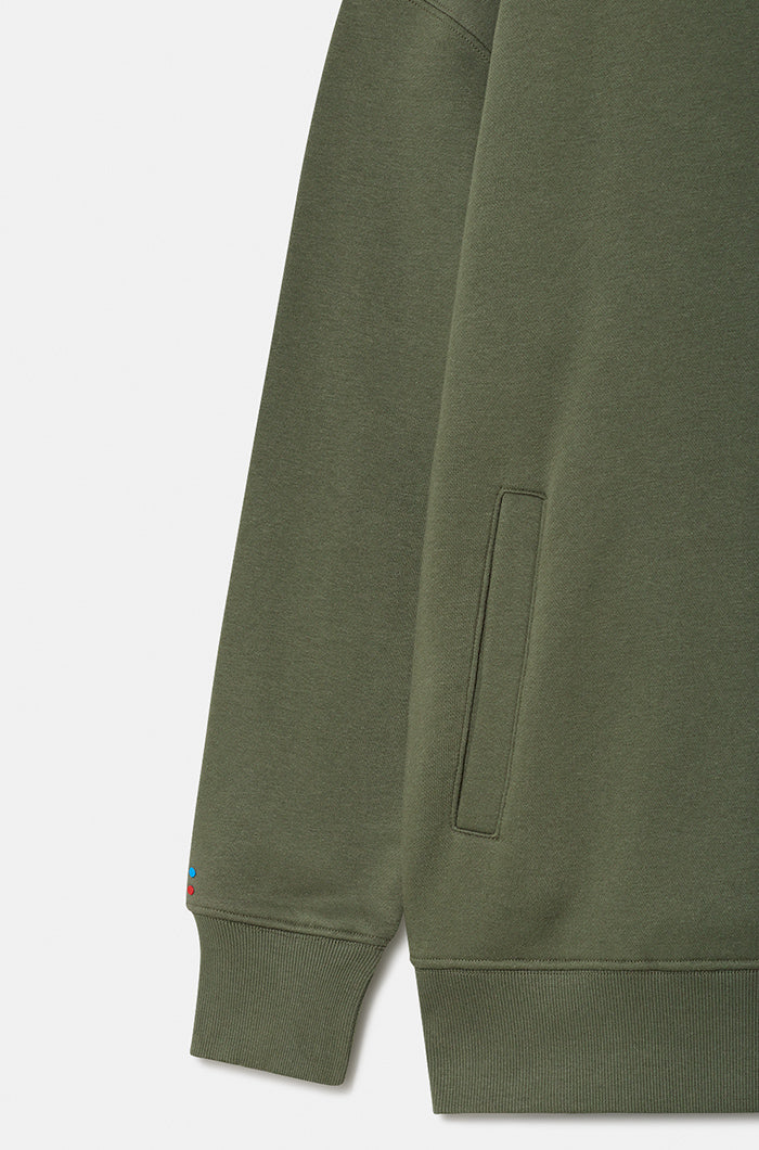 Sweat à capuche kaki Barça