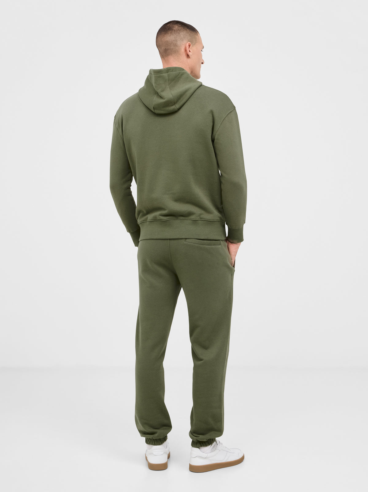 Sweat à capuche kaki Barça