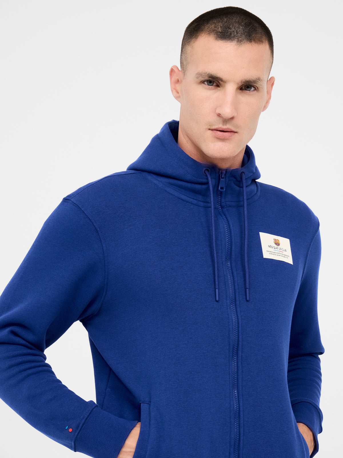 Sweat à capuche bleu royal Barça