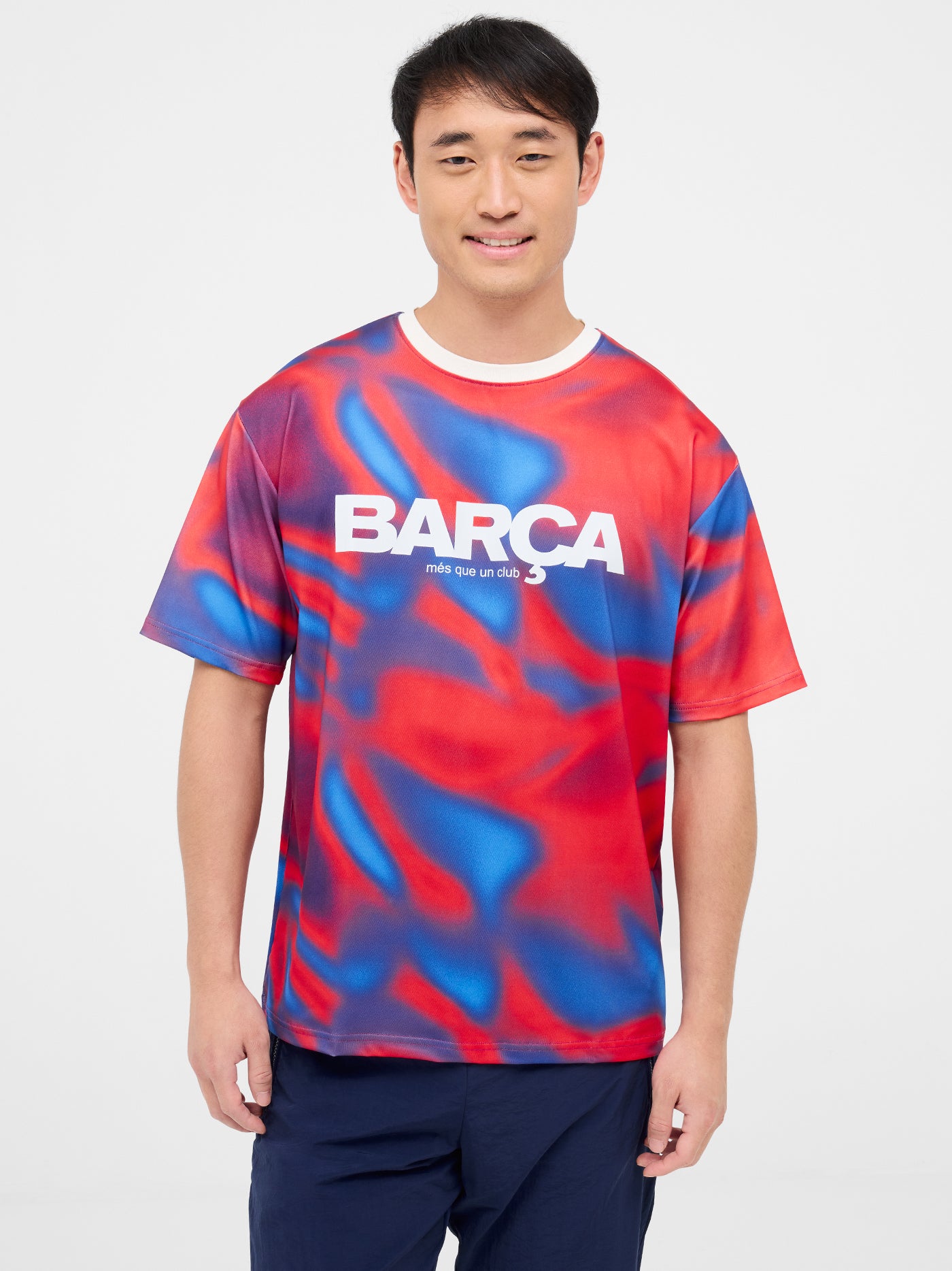 Camiseta estampada roja escudo Barça